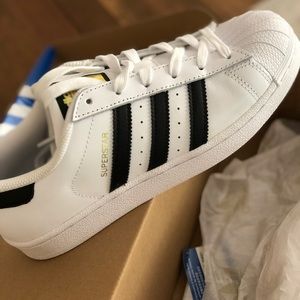 NWT-Adidas Superstar White Originals